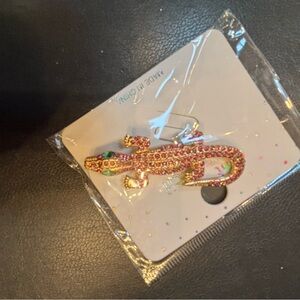 Colorful Lizard Brooch